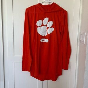 Clemson Nike Long Sleeve hooded Shirt